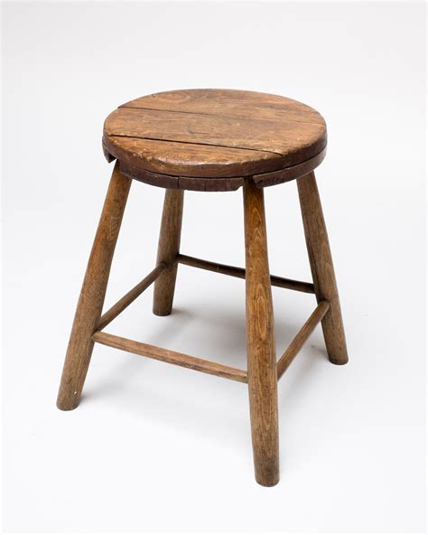 ST011 Short Barn Stool Prop Rental | ACME Brooklyn