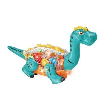 Dinossauro Anda Bate E Volta Sons Luzes Engrenagens Dm Toys