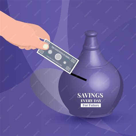 Premium Vector | Savings every day Soil bank for your future plans ...