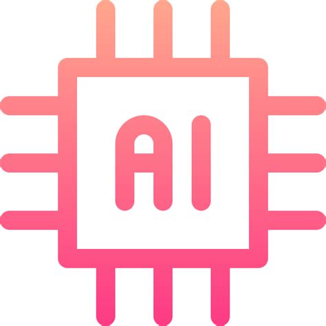 Artificial intelligence Basic Gradient Lineal color icon