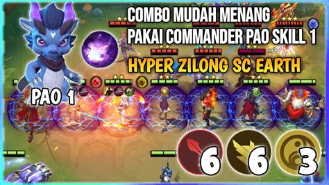 COMBO MUDAH MENANG PAKAI COMMANDER PAO SKILL 1 MAGIC CHESS MOBILE