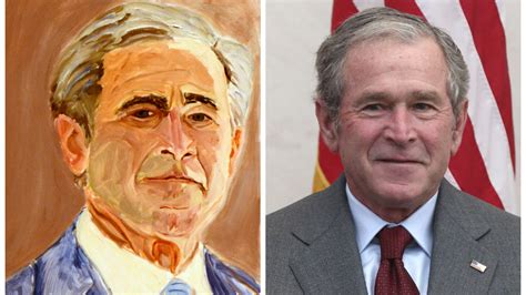 Side By Side George W Bushs Paintings And The Real World Leaders