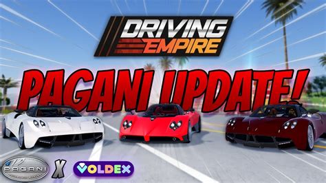 PAGANI CAR PACK IS 4 000 ROBUX Roblox Driving Empire YouTube