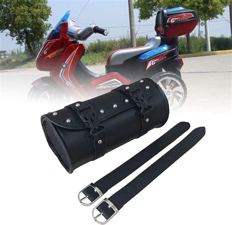 Universal Motorrad Satteltasche Schwarz Motorrad Pu Leder