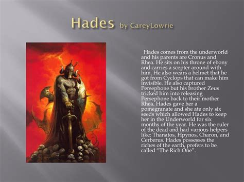 Ppt Hades By Careylowrie Powerpoint Presentation Free Download Id