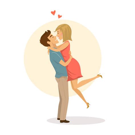 Romantic Couple Kissing Clipart