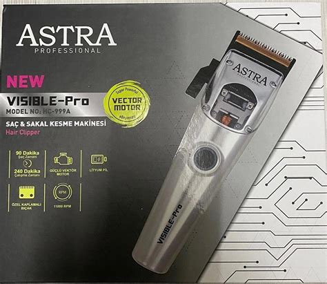 Astra Visible Pro HC 999A Profesyonel Saç Sakal Kesme Makinesi