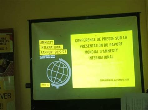 Situation Des Droits Humains Au Burkina En Amnesty International