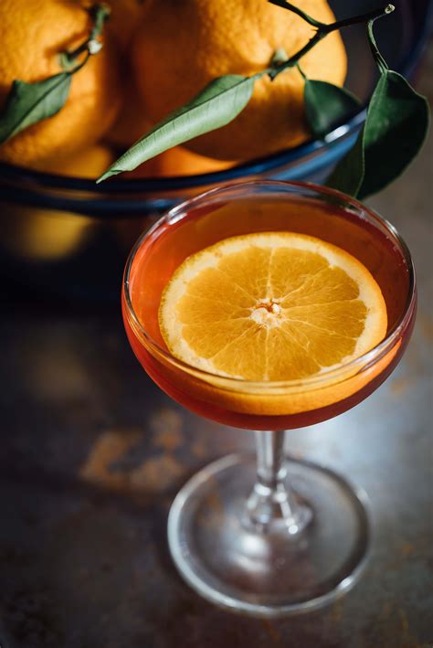 Drink Orange Slice In A Wine Glass Full Of Orange Liquid Cocktail Image Free Photo