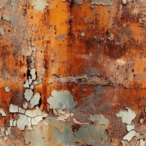 Premium AI Image A Close Up Of A Rusted Metal Surface With Peeling