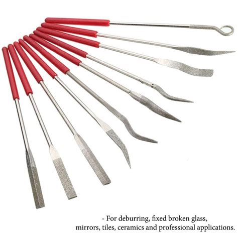 pcs diamond coated file assorted set   mm  grandado