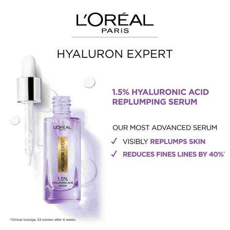 L Oreal Paris Hyaluron Expert Hyaluronic Acid Face Serum Ml