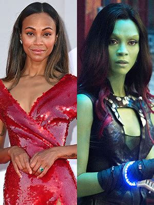 Zoe Saldana Makeup For Guardians Of The Galaxy | Makeupview.co