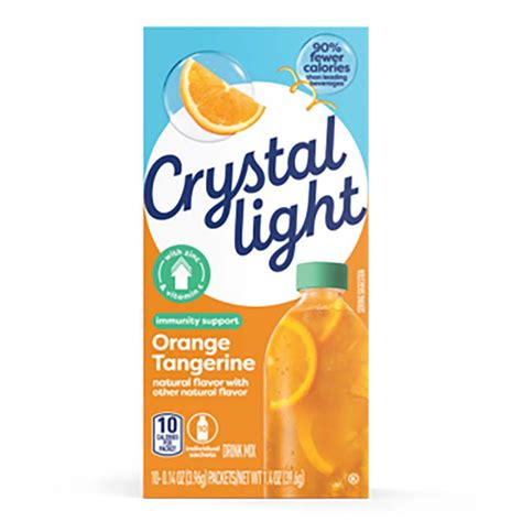 Crystal Light Immunity Support Drink Mix Orange Tangerine Shop Mixes