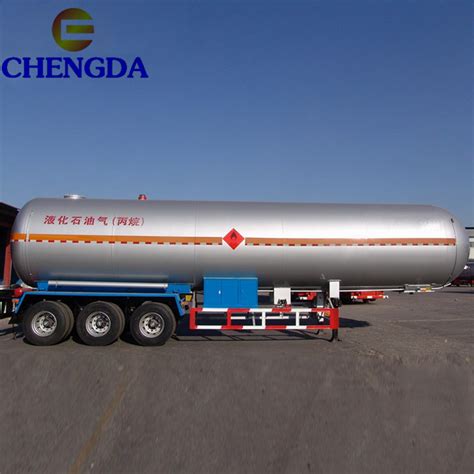 Tri Axle Oil Tanker Trailers Lpg Tank Trailer Fuel Tank Trailer Lpg