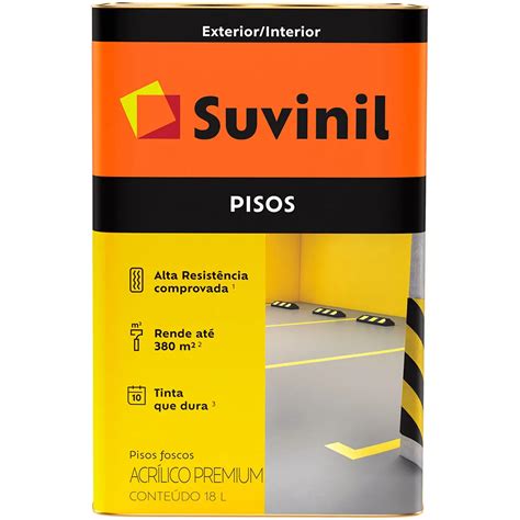 Tinta Piso Acrílica Premium Amarelo 18L Suvinil