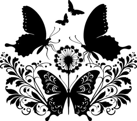 Premium Vector Flying Butterfly Silhouettes Butterflies Silhouette Set