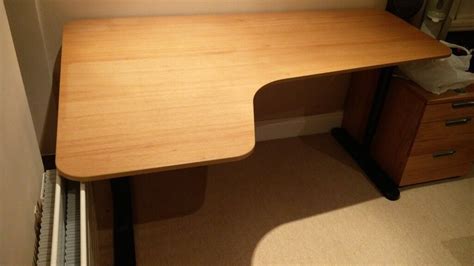 Ikea Bekant Corner Desk Left In Oak Veneer Black In Teddington