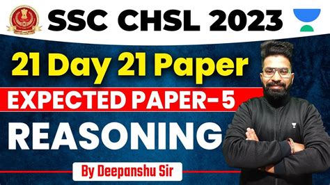 Ssc Chsl 2022 2023 I Ssc Reasoning Practice Set I Reasoning Expected