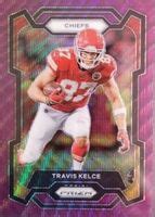 Travis Kelce 2023 Prizm 151 Purple Wave 99 PSA 10 Price Guide