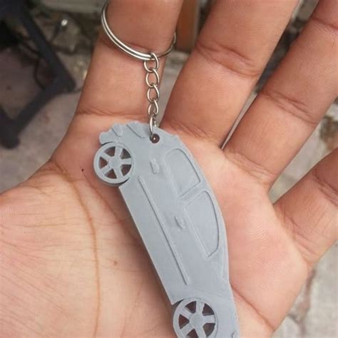 Archivo STL Peugeot 206 Llavero Keychain Key Ring Plan De