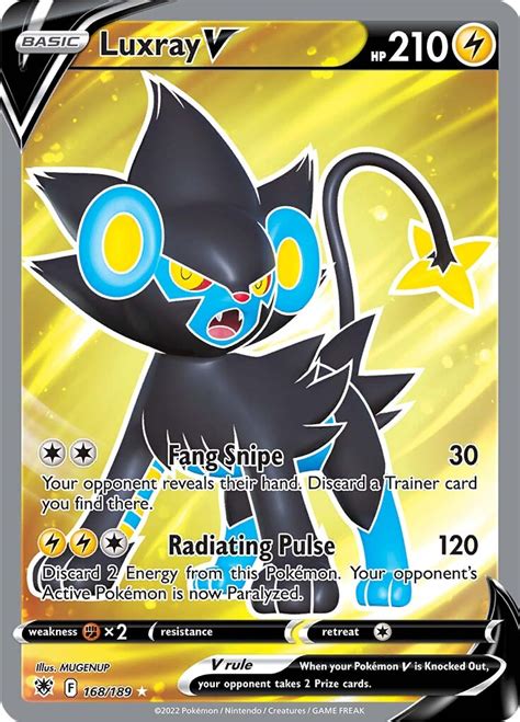 Luxray V Astral Radiance Full Art Ultra Rare Shady Bloom