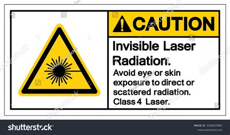 Caution Invisible Laser Radiation Symbol Sign Stock Vector Royalty