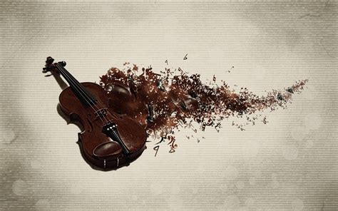 Brown violin, music, violin, digital art, abstract HD wallpaper ...