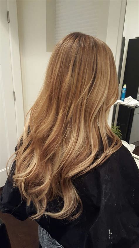 Beautiful Natural Color Honey Blonde Golden Blonde Balyage