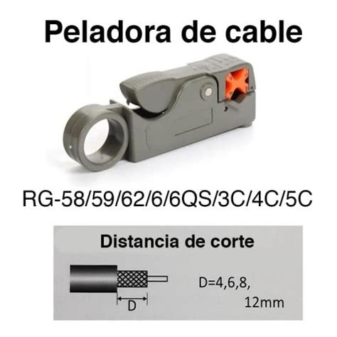 Kit Crimpeadora Pelacable Coaxial Conectores Rg