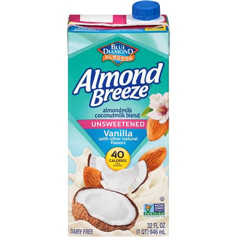 Almond Breeze Dairy Free Almondmilk Blend Almond Coconut Unsweetened