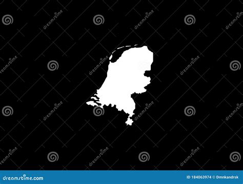 Netherlands Outline Map National Borders Cartoon Vector | CartoonDealer ...