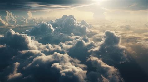 Una Vista De Las Nubes Desde Arriba Foto Premium