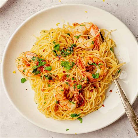 Shrimp Scampi With Angel Hair Pasta Real Food With Sarah