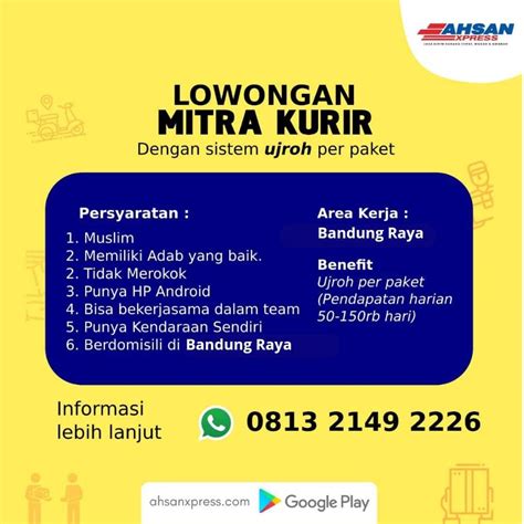 MITRA KURIR AHSAN XPRESS BANDUNG RAYA AtmaGo