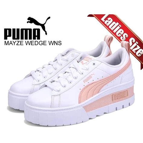 プーマ ウィメンズ メイズ リュクス PUMA MAYZE WEDGE WNS PUMA WHITE ROSE QUARTZ 386273