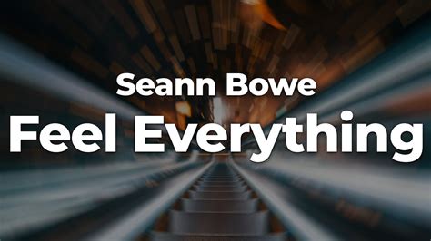 Seann Bowe Feel Everything Letra Lyrics Official Music Video