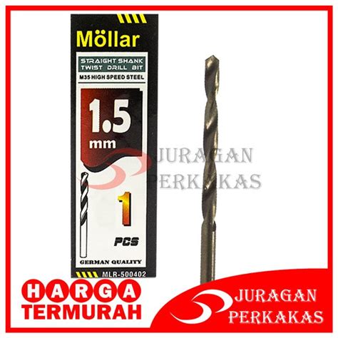 Jual MOLLAR MATA BOR BESI STAINLESS 1 5 MM MATABOR HSS COBALT DRILL