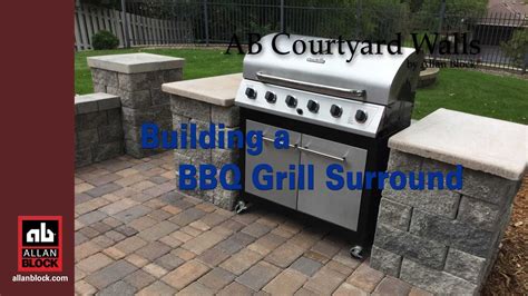 How To Build A Bbq Grilling Station Or Grill Surround Youtube