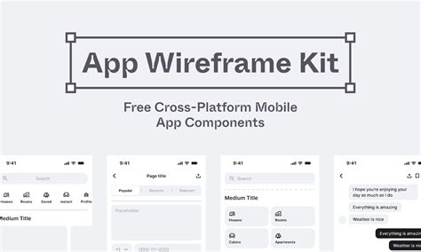 Mobile App Wireframing UI Kit | Figma