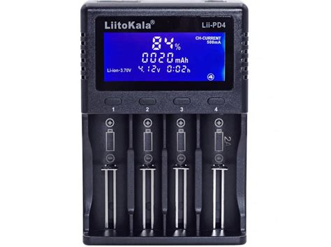 Carregador De Bateria Inteligente Liitokala Lii PD4 4 Slots Extreme