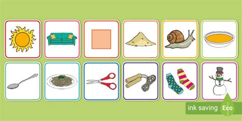 Initial Sounds Alliteration Picture Cards Letter S