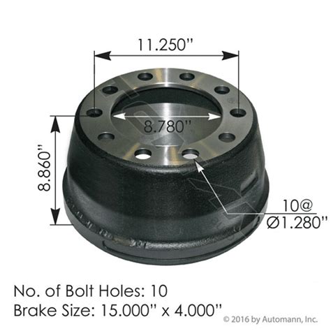 Brake Drum C X Midwest Bus Parts