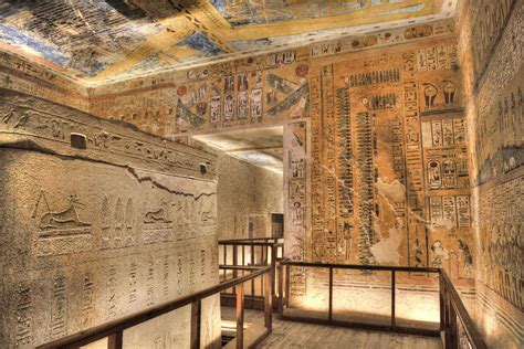 Sarcophagus In Burial Chamber Tomb Of Ramses Iv Kv Valley Of The