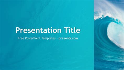 Free Ocean Waves PowerPoint Template Prezentr