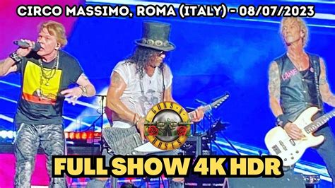 Guns N Roses Live Circo Massimo Roma Italy Full