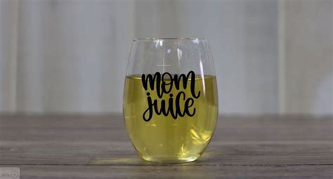 Mom Juice Stemless Wine Glass Mothers Day T Birthday T Etsy