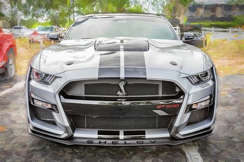 2020 Silver Ford Mustang Shelby Gt500 X140 Photograph By Rich Franco