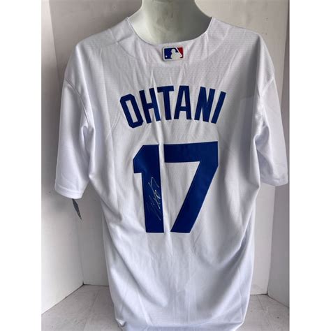 shohei ohtani Los Angeles Dodgers nike jersey signed with proof ...