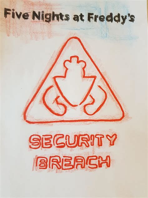 FNaF Security Breach Logo Draw : r/fivenightsatfreddys